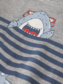 NAME IT Bluse Vilasse Grey Melange Shark